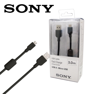 کابل اورجینال میکرو یو اس بی سونی Sony CP-AB300 طول 3 متر
